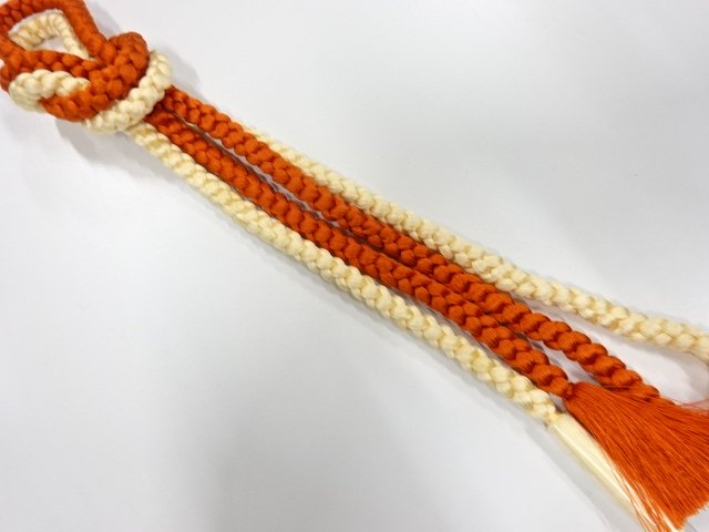 未使用品　正絹　手組帯締め